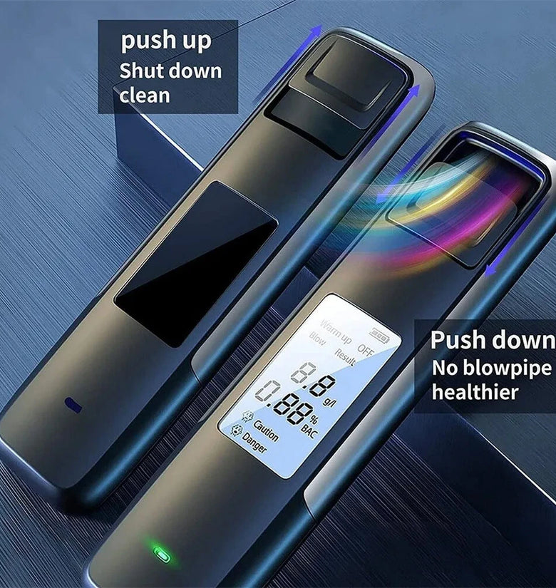 Non-Contact Alcohol Tester with Digital Display USB Rechargeable Portable Alcohol Tester Analyzer High Precision Alcohol Tester