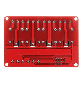 10Pcs DC12V 4 Channel Level Trigger Optocoupler Relay Module Power Supply Module