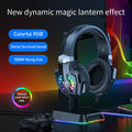 ONIKUMA X32 Gaming Headset Wired Headphone 50mm Drive Unit Stereo Surround Sound RGB Light HD Flexible Microphone Ergonomics USB 3.5mm On-head Wired Headphones