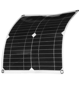 40W Solar Panel Dual USB 30A Controller Solar Cell for Yacht RV Battery Charger