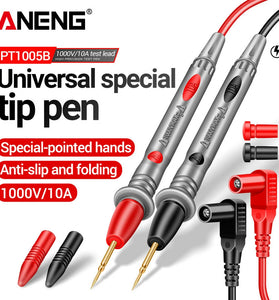ANENG PT1005B 10A 1000V Digital Multimeter Probe Universal Test Lead Needle Pin Wire Pen Cable Kit Current Voltmeter Tester Wire
