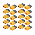 10 Pair XT60H Bullet Connector Plug Upgrated of XT60 Sheath Female & Male Gold Plated for RC Parts