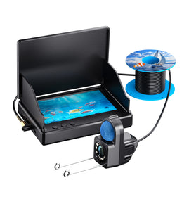 4.3-Inch Underwater Viewing Camera 1080P HD Fish Finder 5000mAh Battery IP68 Night Vision Type-C Charging 15-30m Cable