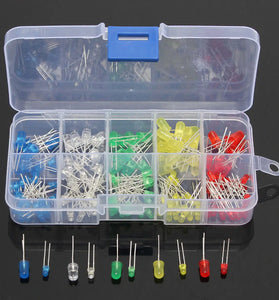 3 x 375pcs Each Box 3MM 5MM LED Light Emitting Diode Beads Resistance Lights Kits Bulb Lamp