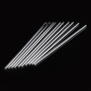 10Pcs 300mm Length OD 7mm 2mm Thick Wall Lab Borosilicate Glass Blowing Tube