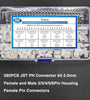 580PCS JST-PH2.0mm Pitch 2P3P4P5P6P Plastic Shell Straight Pin Base Connector Terminal