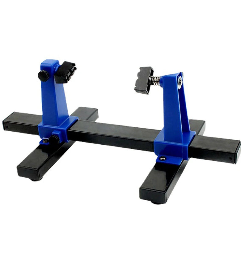 Adjustable PCB Holder with 360 Degree Rotation Durable Fireproof Ceramic and Metal Construction Max Width 20cm Ideal for Circuit Board Soldering