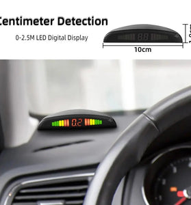 12V 22mm 4 Sensors Car Parking Sensors Parking Kit LED Display Backlight Reverse Backup Radar Monitoring System