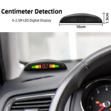 12V 22mm 4 Sensors Car Parking Sensors Parking Kit LED Display Backlight Reverse Backup Radar Monitoring System