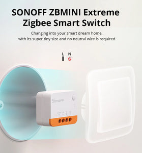 10Pcs Sonoff ZBMINI L2 Smart Zigbe3.0 Switch No Neutral Required Intelligent Two-way Control Relay Module Timer Voice Control with Alexa Google Zigbe Hubs