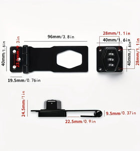 Combination Lock Mechanical Zinc Alloy 1000 Combinations Keyless Entry for Cabinets Drawers Mailboxes Lockers Rust-Resistant Easy Installation