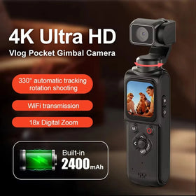 4K Sports Action Camera 1.72-inch Touch Screen Portable DV Video Recorder 330 Rotary Lens Face Tracking 31 Filters for Cycling Sport Vlog