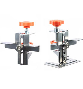 Stainless Steel Cabinet Door Mounting Jig Adjustable Clamp Woodworking Tool Precise Scale Hidden Door Hinge Installation Professional Furniture Hardware