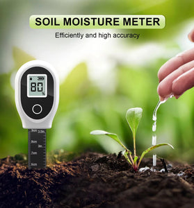 SGS10 Digital Moisture Meter High Accuracy Soil Humidity Sensor with Backlight and Scale for Garden Lawn Farm Orchard