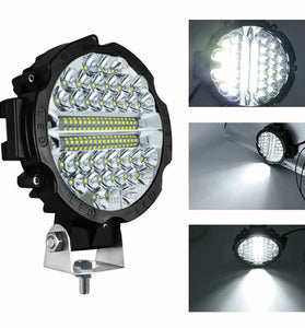 7-inch 51W Pair of Auxiliary Lights Wide Vision LED Work Light for Off-road Car SUV IP67 Waterproof White Light