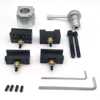 Mini Lathe Quick Change Tool Post Holder Set Axa Tool Holder Woodworking Lathe Knife Holder Boring Blade Turning Facing Holder