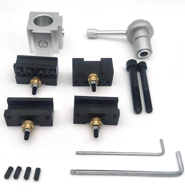 Mini Lathe Quick Change Tool Post Holder Set Axa Tool Holder Woodworking Lathe Knife Holder Boring Blade Turning Facing Holder