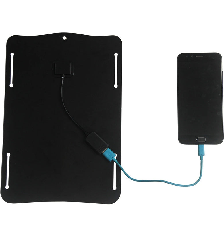 10W 5V Monocrystalline Solar Panel Charger 21.5% High Conversion Efficiency Portable USB Output for Phone Fast Charging Outdoor Emergency Power Bank Camping Monitoring