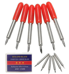 6pcs 45 Degree 23x2mm Cutting Plotter Blades Bit for Roland Vinyl Cutter Holder