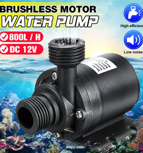 800L/H 12V DC 5M Submersible Hot Water Circulation Pump Solar Brushless Motor