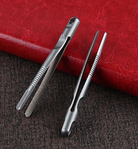 Reliable Titanium Tweezers Compact Design for Outdoor Adventures and Daily Essentials