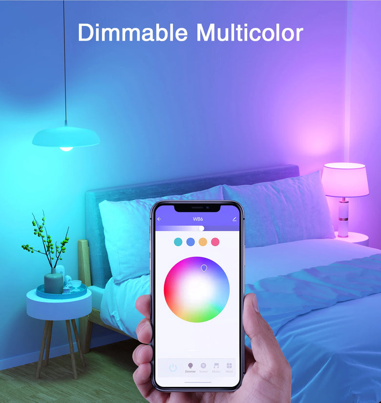 Gosund WB6 E14 Smart Bulb 450LM RGB+CW Smart Light APP Control Voice Control With Alexa Google Home