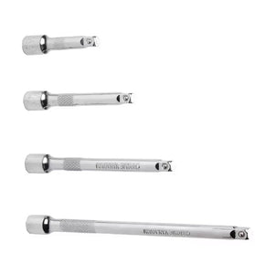 4PCS 1/4 Inch Extension Rod Set Chrome Vanadium Steel 6.3mm Socket Wrench Quick Auto Repair Tools 150mm 100mm 75mm 50mm