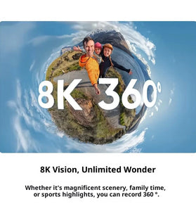 Insta360 X4 Air 8K Panoramic Action Camera 360 Video 49ft Waterproof with FlowState Stabilization Horizons Lock