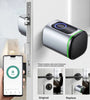 Tuya BLE Smart Electronic Door Lock DIY Cylinder Core Fingerprint APP Keys IC Card Unlock for Home Hotels Security Silver Color