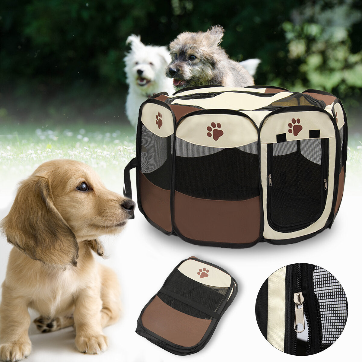 OxGord 45cm Pet Dog Cat Playpen Tent Portable Exercise Fence Kennel Cage Crate OxGord 45cm Pet Dog Cat Playpen Tent Portable Exercise Fence Kennel Cage Crate