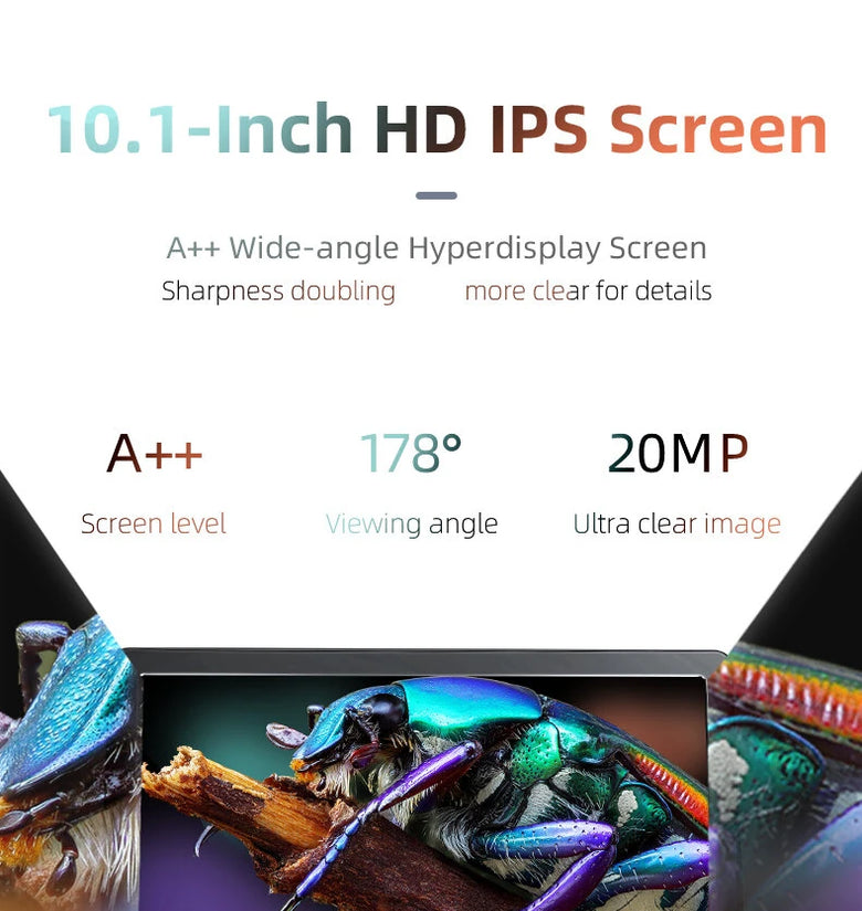 Mustool DM13 10.1 Inch Digital Microscope 1500X 1080P Video 20M Photo Resolution 8 LED Lights Adjustable Screen Type-C Connectivity Live View