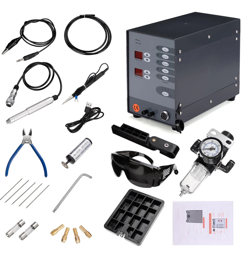 AC 110V/220V Stainless Steel Spot welding Machine Automatic Numerical Control Pulse Argon Arc Welder Jewelry Spot Welder