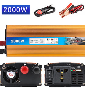 12V/24V to 220V 500W / 1000W / 1500W / 2000W Peak Power Home Car Outdoor Modified Sine Wave Inverter Car Power Inverter