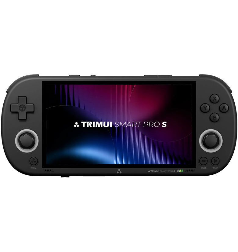 [128G] TRIMUI Smart Pro S 4.96-inch IPS Screen Handheld Game Console Built-in 14000+ Games Octa-core Support WiFi6 & BT5.4 Retro Game Player with RGB Light TMR Dual Hall Joysticks 5000mAh Battery Open Source Linux System Gamer Console