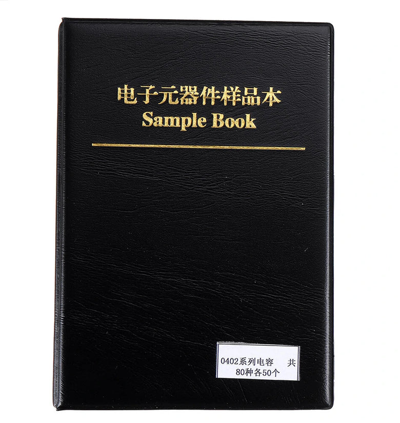 0402 SMD Resistor Sample Book 0R~10M 1% 170valuesx50pcs=8500pcs + Capacitor 80valuesX50pcs=4000pcs 0.5PF~22uF