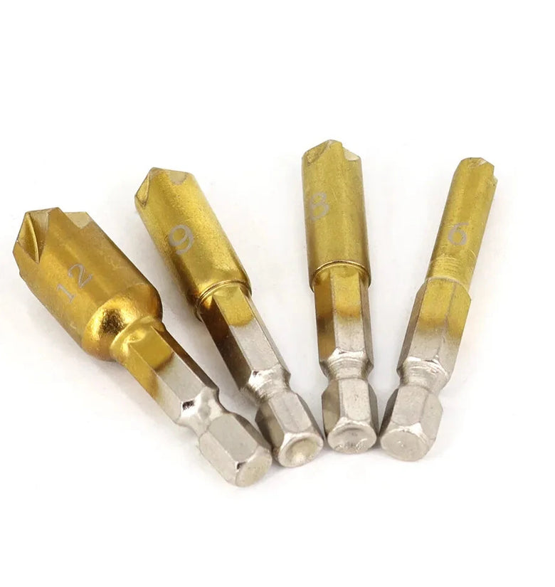 6Pcs HSS 1/4