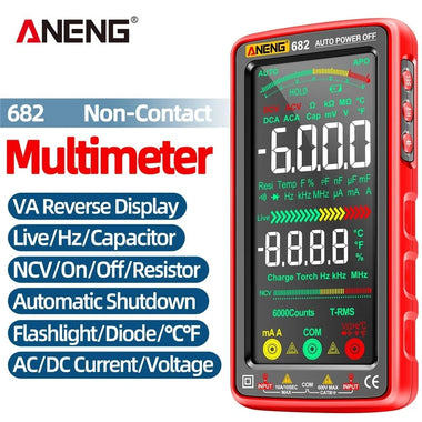 ANENG 682 Smart VA Reverse Multimeter AC/DC Ammeter Voltage Tester Rechargeable Electric Ohm Diode Tester Tools for Electrician