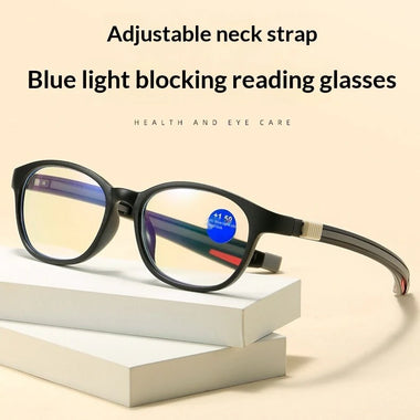Retractable Magnetic Neck-hanging Reading Glasses Portable HD Anti-blue Light Presbyopia Glasses for Men Women