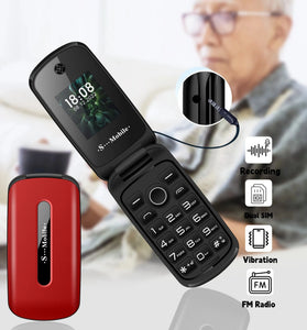 MAFAM F4 Mini 2G GSM 1.77 Inch Dual Display+Dual SIM Cards 1200mAh FM Vibration Big Buttons Fast Quick Torch Speed Dial Flip Feature Mobile Phone