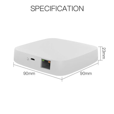 MoesHouse ZB-HUB Wired Tuya ZigBee3.0 Smart Gateway Hub Work with Tuya Smart App Voice Control via Alexa Google Home