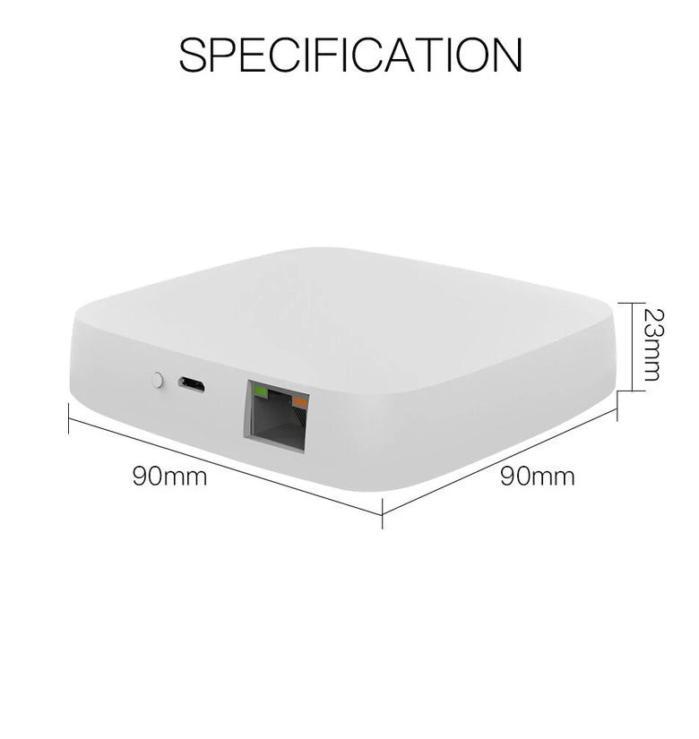 MoesHouse ZB-HUB Wired Tuya ZigBee3.0 Smart Gateway Hub Work with Tuya Smart App Voice Control via Alexa Google Home
