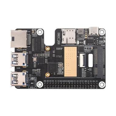 Raspberry Pi 5 PCIe Expansion Board to MiniPCIe 4G Gigabit Ethernet USB 3.2 Gen1 Adapter Board