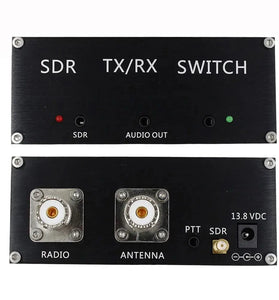 Transceiver Switch SDR Aluminum Alloy 100W Max TX Power 0.3dB Insertion Loss 38dB RX Isolation 12V 2A Compact Portable