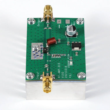 AISANRAY 315MHz 8W High Frequency Power Amplifier Module 300-330MHz 8V 50 Ohm SMA-k Connectors High Efficiency for Long-Range Control