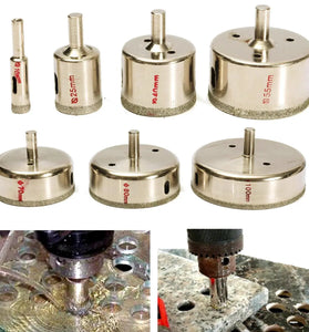 Drillpro 7pcs 10-100mm Diamond Hole Saw Drill Bit Set Tile Ceramic Glass Porcelain Marble Hole Saw Cutter