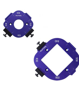Woodworking Corner Jig Metal Router Template Guide Quick Radi Positioning for Woodcraft DIY Frame and Table Edge Shaping