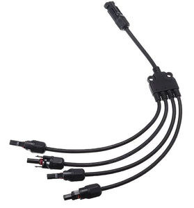 Y Branch MC4 Solar Panel Adaptor Cable Connector(1, M/FFFF and F/MMMM)
