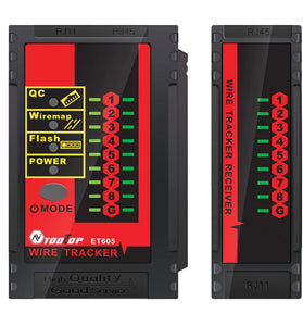 TOOLTOP ET605 LAN Network QC Cable Port Tester Pairing Check Switch Flash POE Withstand 60V Telephone Network Cable Line Finder