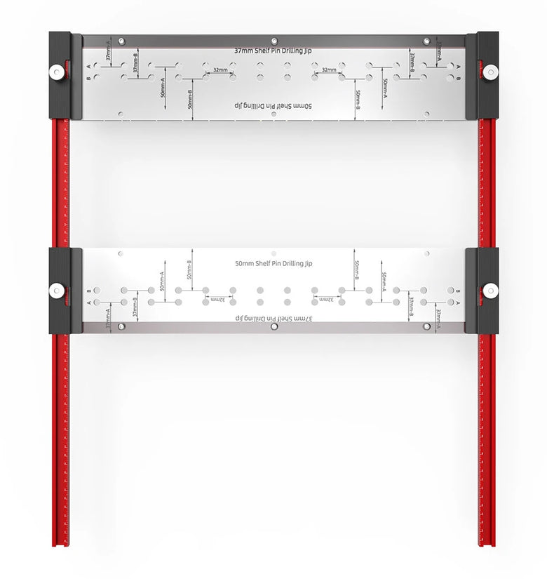 ENJOYWOOD Dual Sided Shelf Pin Jig With 1/4