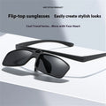 Flip Up Polarized Sunglasses for Men Women Fashion Driving Fishing UV400 Protection Outdoor Sun Glasses